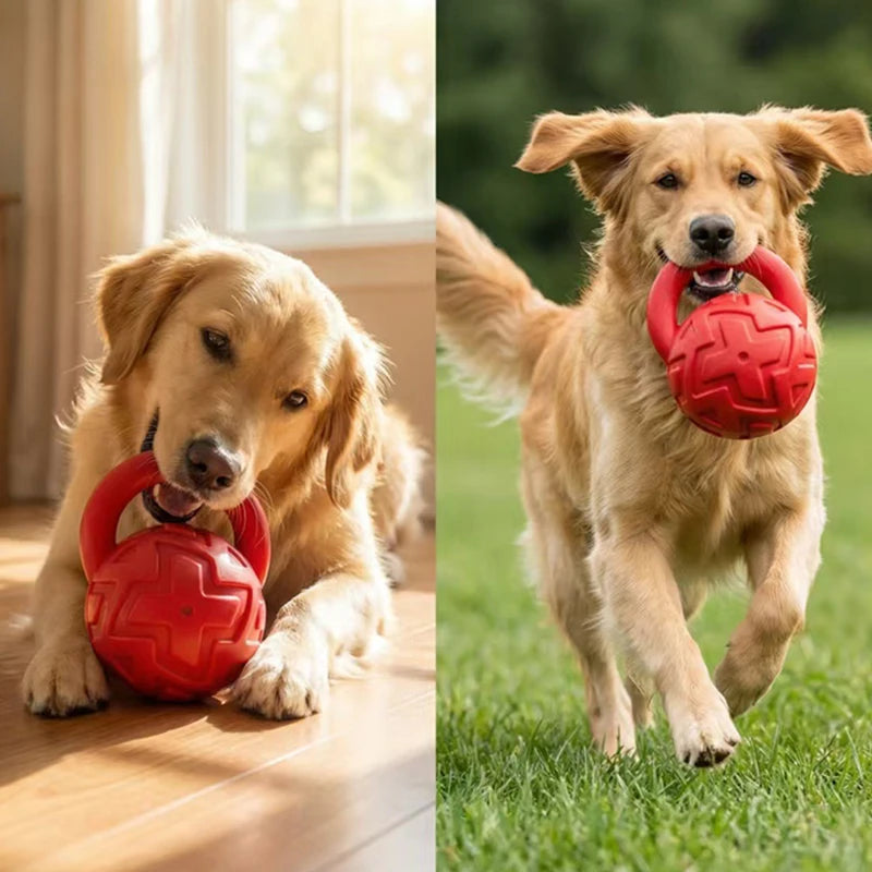 TPR Dog Squeaky Toy Pet Chew Toy for Small Medium Dogs Bite-resistant Interactive Puppy Ball Toy Dog Accessories