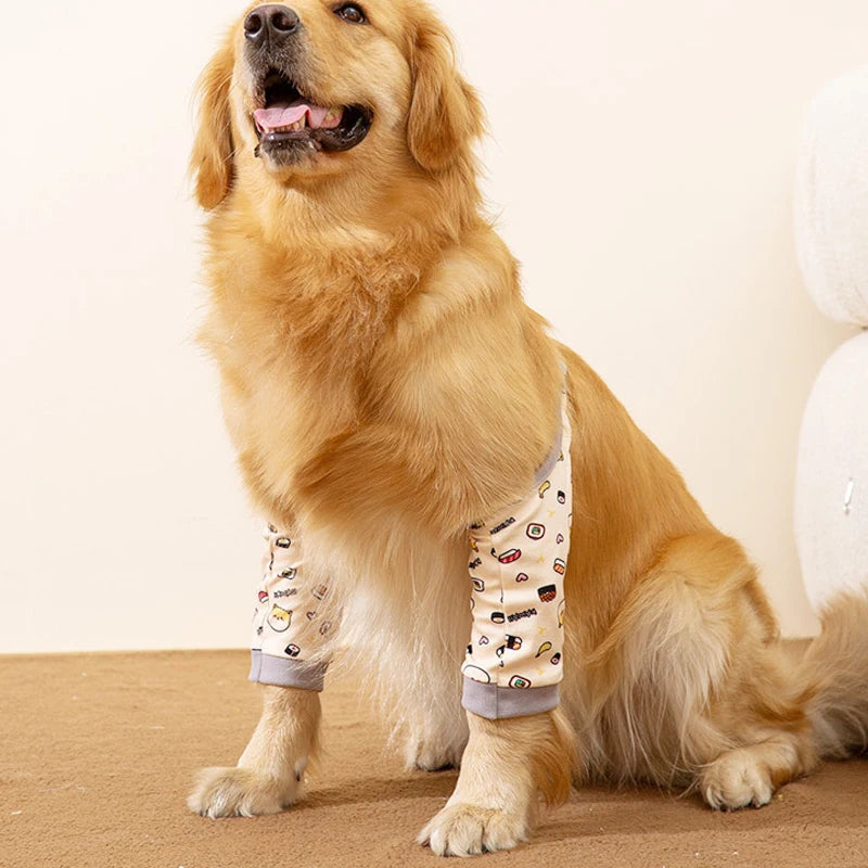Pet Dog Front Leg Protective Case Adjustable Pets Clothes Knee Pads for Medium Large Dogs Anti-Dirt Dog Legs Protector