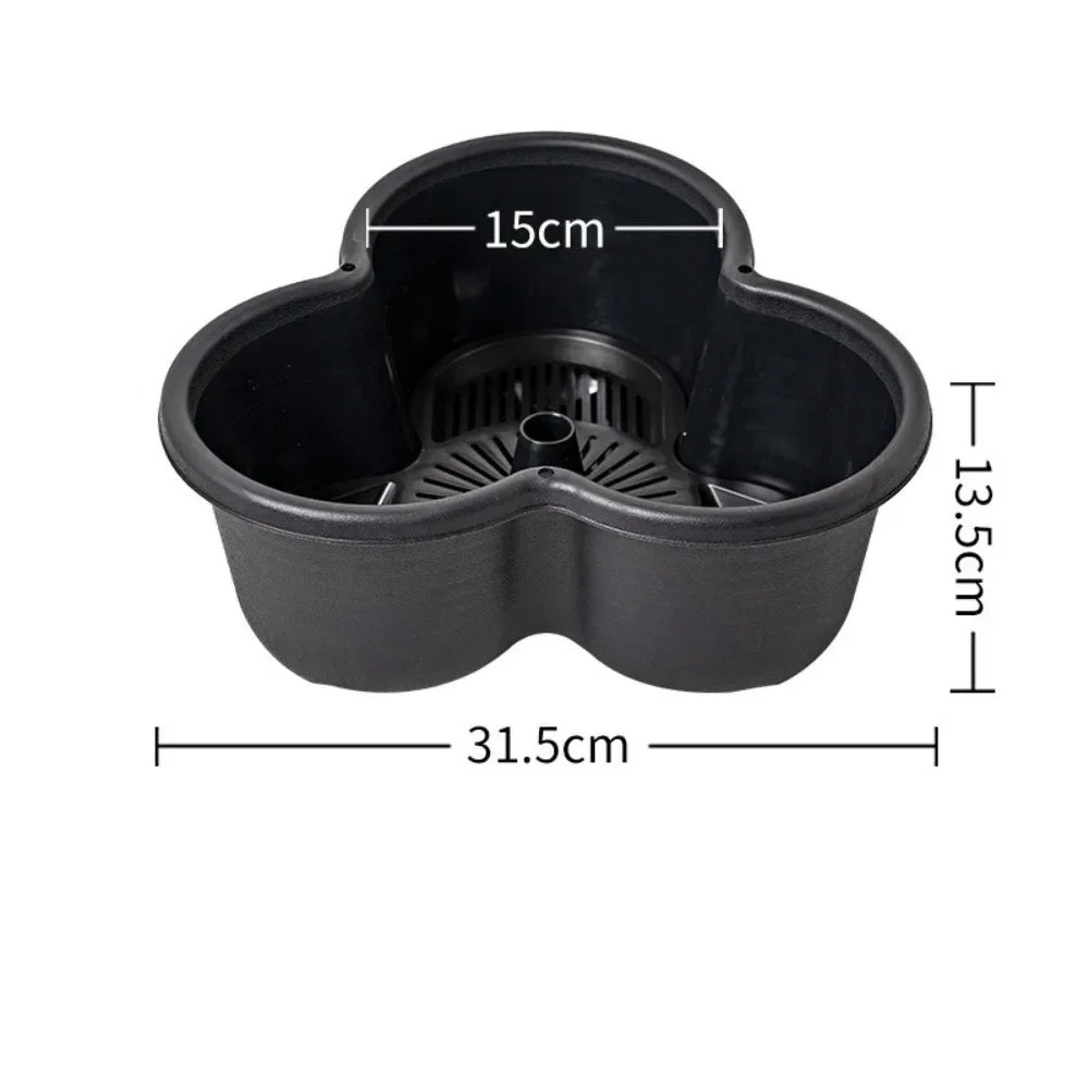 Vertical Stackable Strawberry Planter Tower with Movable Caster Wheel Base - Quality Shopping Centre