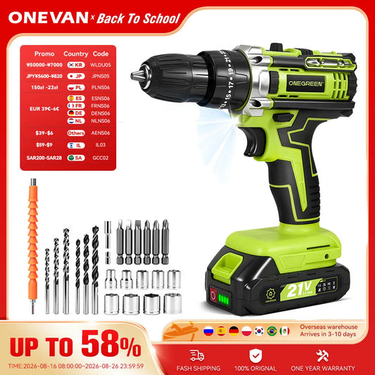 45N.m 10MM 35+3 Torque Electric Drill Cordless Electric Screwdriver Impact Drill 2 Gear Power Tool For Makita 21V Battery Pin