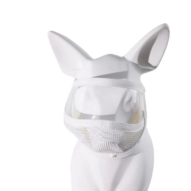 Cat Grooming Protective Mask Transparent Anti Bite Cat Muzzle Visor Face Shield for Nail Trimming Bathing Adjustable Velcro S M