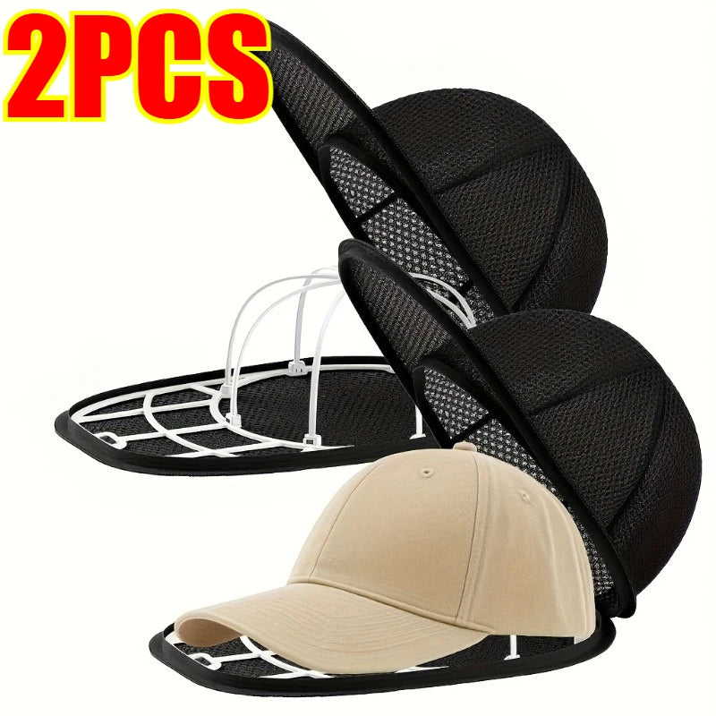 Hat Cleaner Cage for Washing Machine with Mesh Bag Hat Cleaner for Baseball Cap Wash Protector Cap Cleaner Laundry Bag