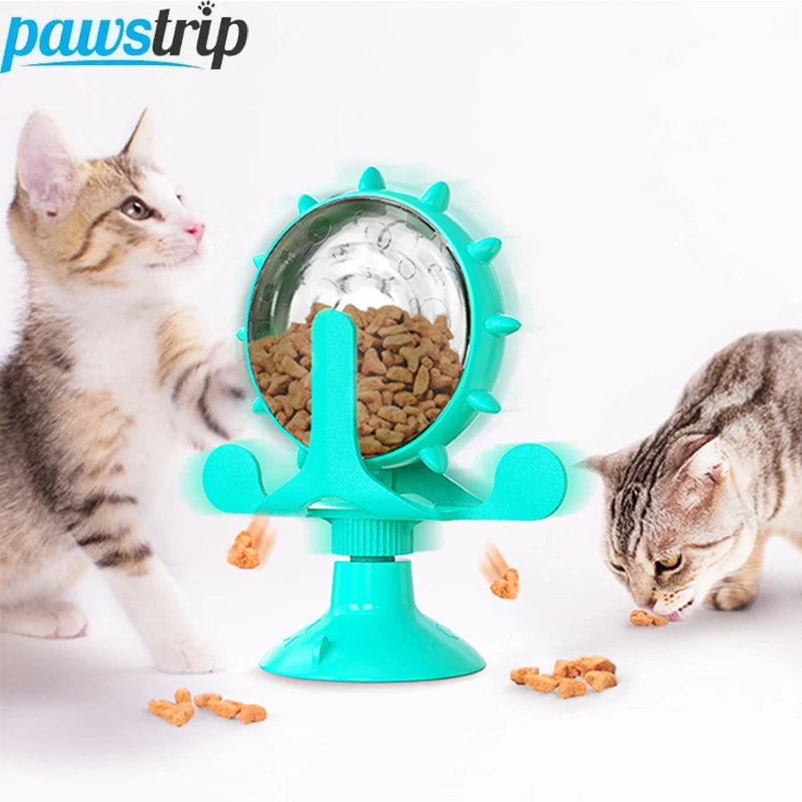 Puzzle Pet Slow Food Toy for Small Dogs Cats Interactive Cat Treat Leaking Toy Rotating Puppy  Food Treat Dispenser Pet Supplies