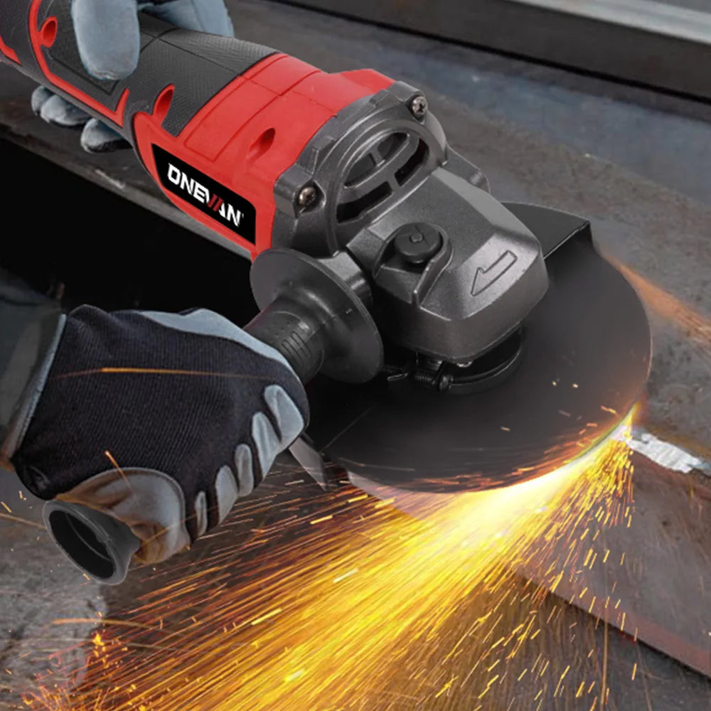 ONEVAN 125mm Brushless Electric Angle Grinder 2in1 M14 Cordless Cutting Polishing Woodworking Tool For Makita 18-21V Battery Pin