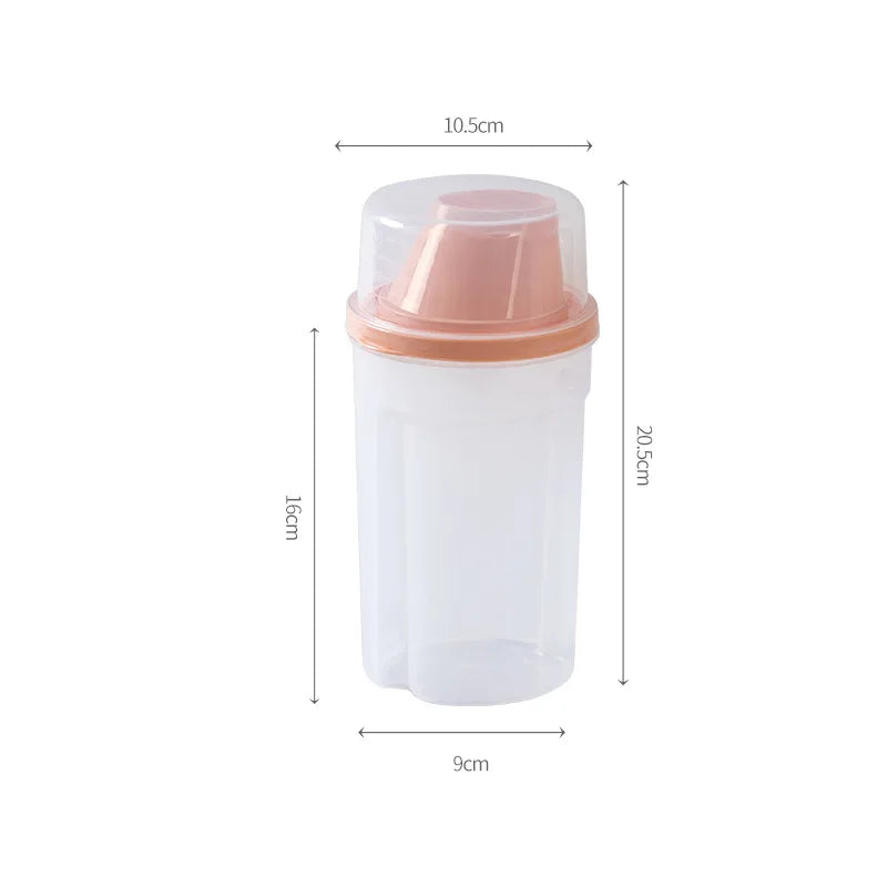 1000ml/1500ml Dog Food Storage Container Transparent Pet Food Sealed Jar with Scale Pet Food Storage Dispenser Dog Accessories