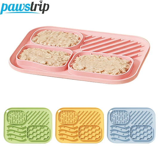 Silicone Pet Slow Feeder Mat Anti-choking Pet Lick Mat for Dogs Non-slip Dog Slow Food Plate with Suction Cups Pet Supplies