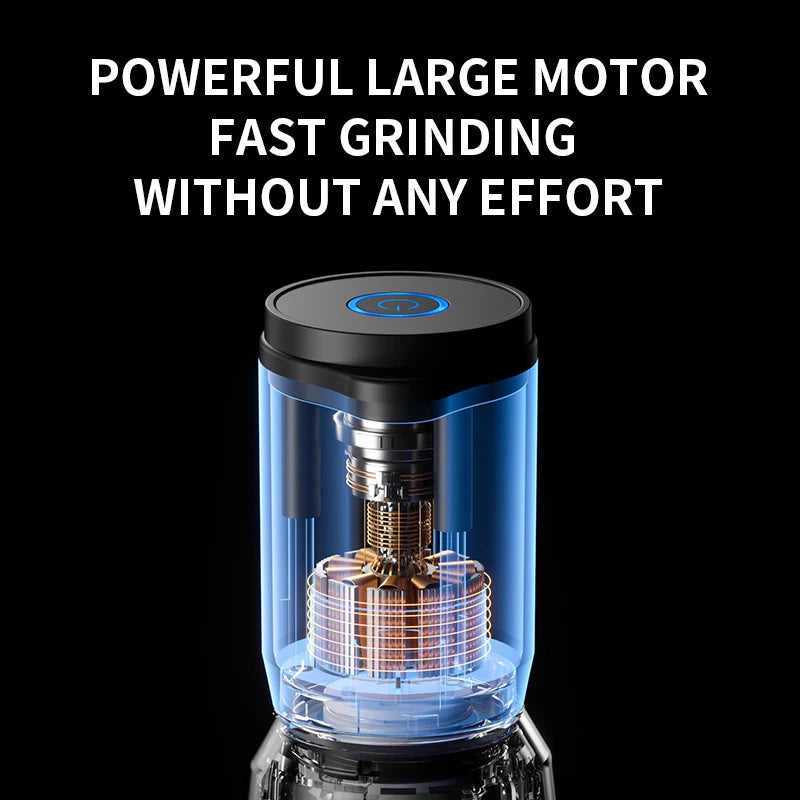 Rechargeable Electric Pepper Grinder Set Automatic Salt and Pepper Mills Adjustable Coarseness One-Handed Operation Grinder