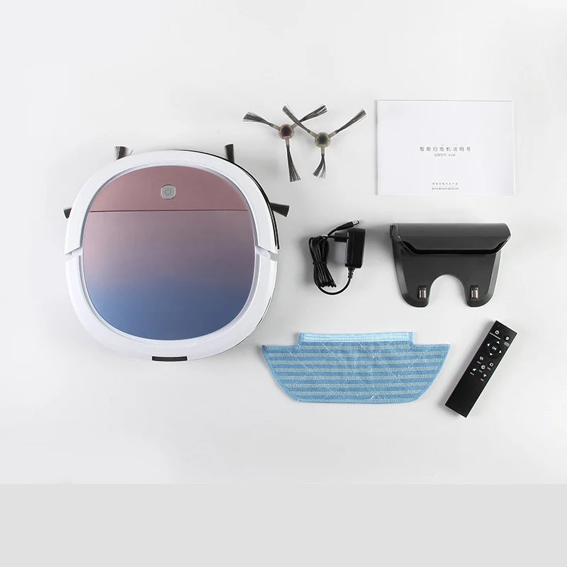 Nieuwe slimme robotstofzuiger, wifi-app-bediening, 180 ml watertank, huishoudelijke apparaten, elektrische schoonmaakmiddelen, robotstofzuigers