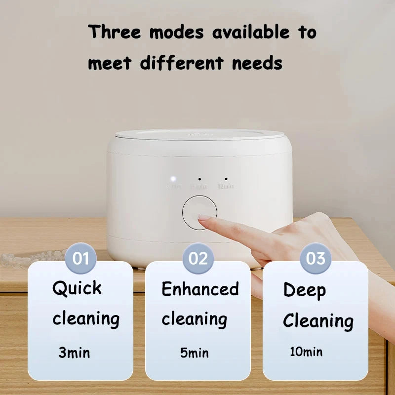 2026 New Electric Braces Box Cleaning Box Multifunction Invisible Retainer Denture Clean Machine Jewelry Orthodontic Cleaner