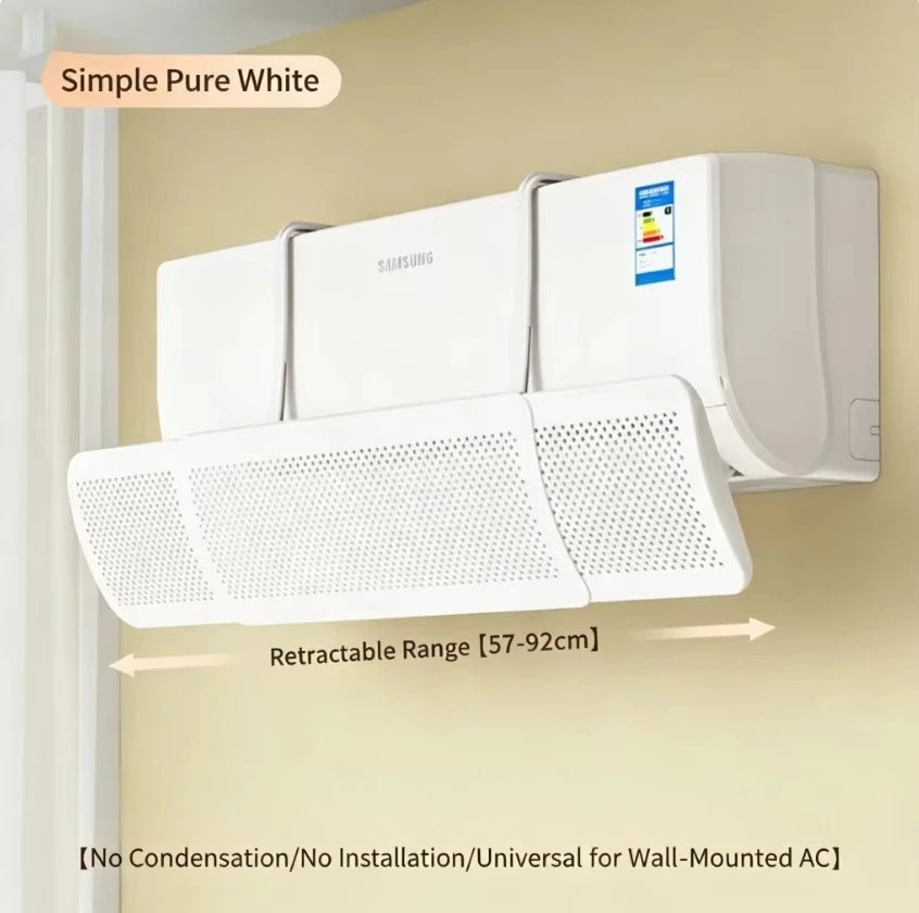 Air Conditioning Wind Shield Anti Direct Blowing Scalable Adjustable Wind Guide Cover Outlet Baffle Windshield Dust Cover