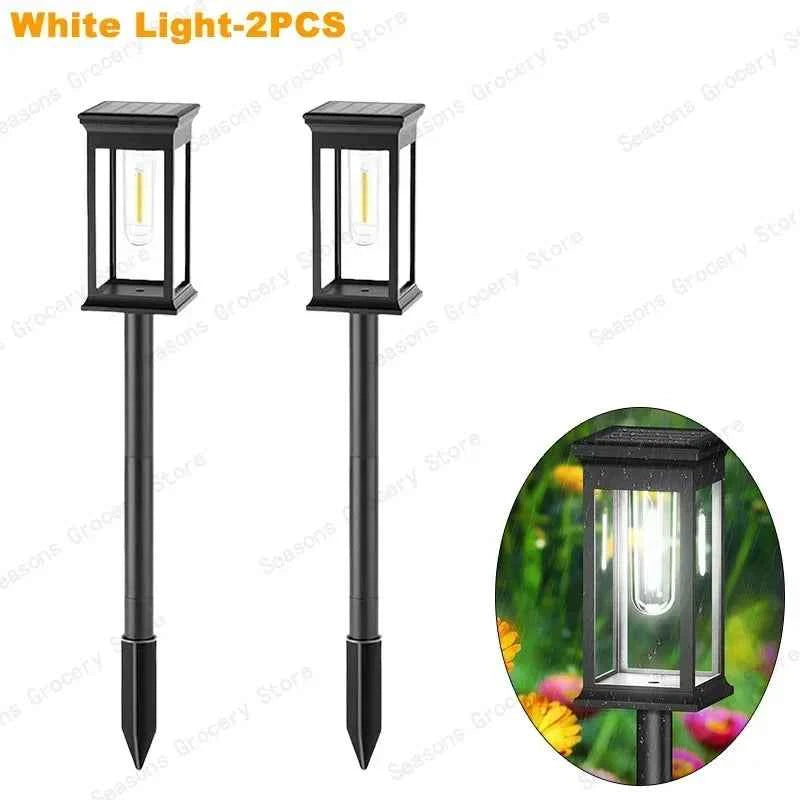 Waterproof LED Solar Lights for Garden Yard Driveway - Automatic Pathway Lighting Outdoor Landscape Lighting Auto On/Off at Dusk