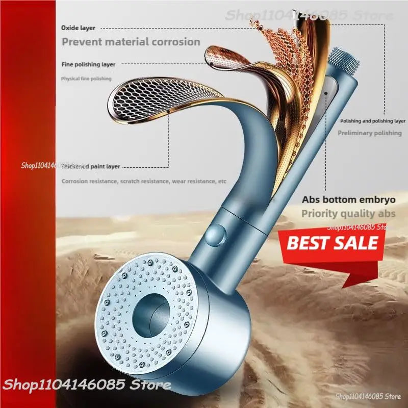 5 Modes Shower Head High Pressure Showerhead Portable Filter Rainfall Faucet Tap Bathroom Bath Home Bathroom Accessories