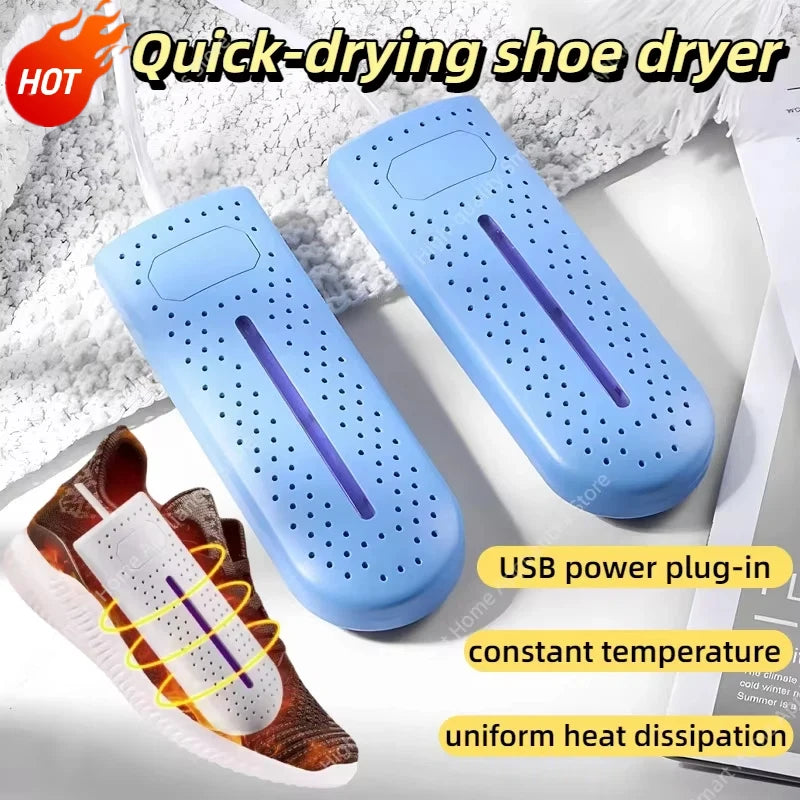 Intelligente schoenendeodorant-droger, droogmachine, constante temperatuurverwarming, USB draagbare schoen- en sokkendroger met timer voor op reis, nieuw