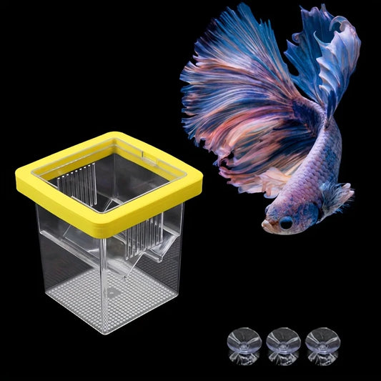Boîte d'isolation multifonctionnelle pour l'élevage de poissons, aquarium haute transparence, incubateur double pour la reproduction de guppys