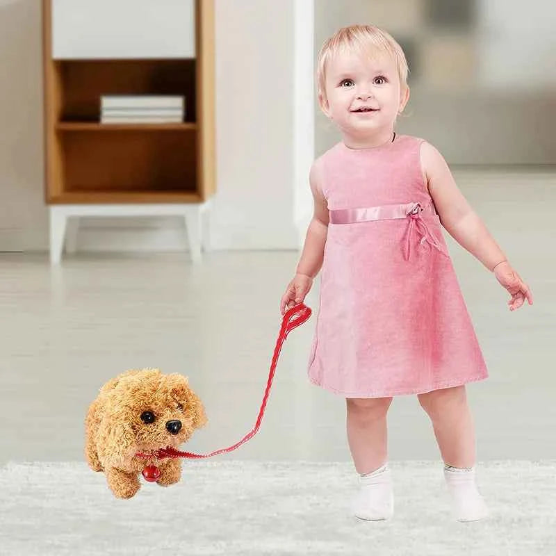 Electronic Puppy Plush Toy - Interactive Barking and Wagging Tail Plush Dog Toy for Kids, Perfect Gift for Boys and Girls