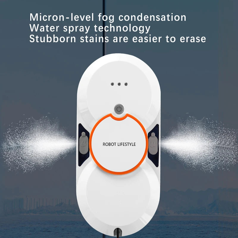 Robot Lifestyle Automatic Window Cleaner Robot with Two Sprayer Cleaning Glasses Smart Home Appliance