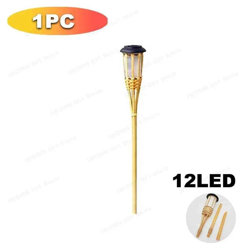 Bamboo Solar Flame Lights Torch Lights Bamboo Simulated Solar Flame Lawn Garden Lights Luces Led Solares Para Jardin Exterior