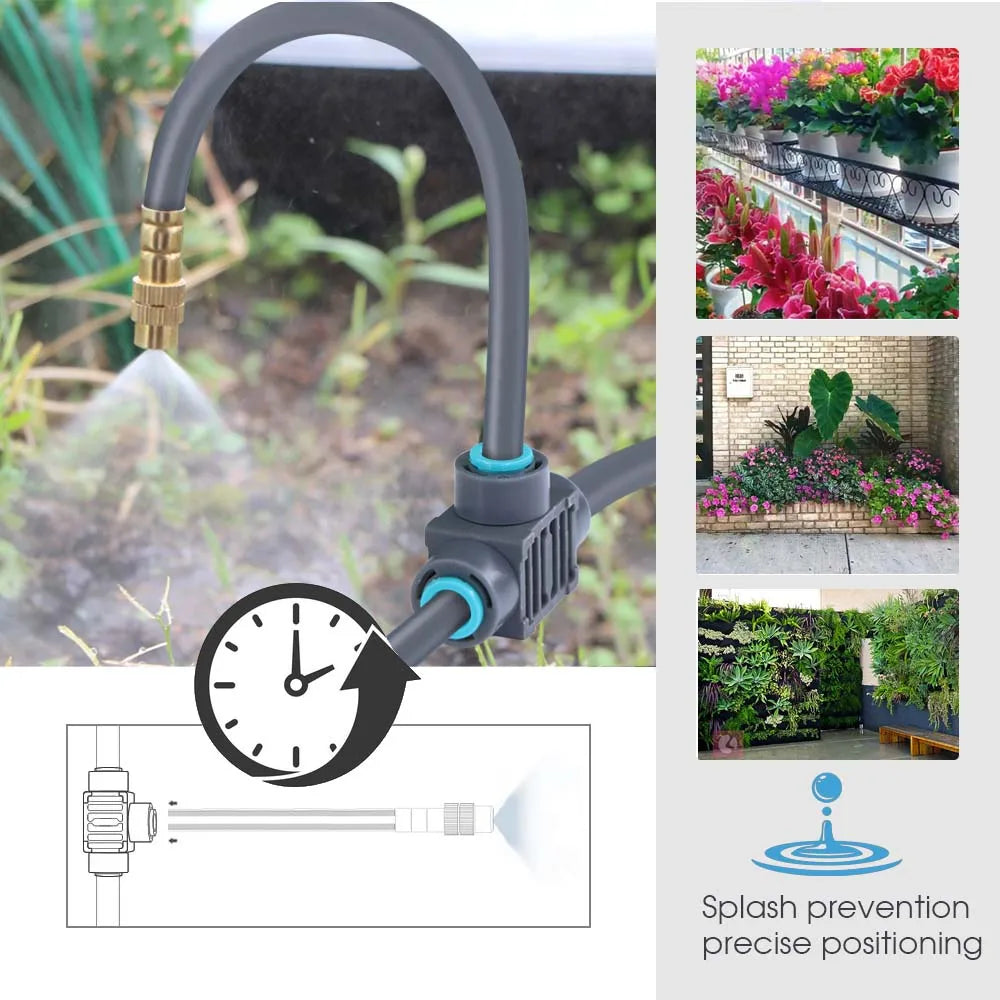 Dual Zone Independent Smart LCD Display Garden Watering Timer Atomization Spray Kit Mist Cooling System Irrigation Controllersmart garden watering timer - Quality Shopping Centre