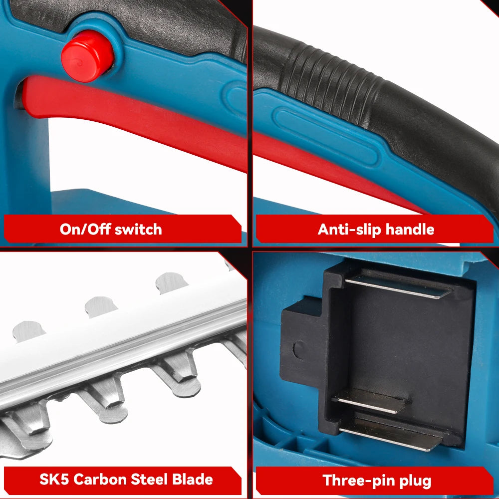 Taille-haie électrique de 20 pouces, 20 000 tr/min, outil de jardinage sans fil, taille-haie paysager, outil électrique à batterie lithium-ion sans fil