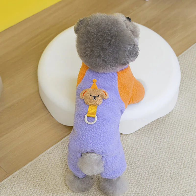 Pet Dog Jumpsuit Warm Fleece Pet Dog Clothes for Small Dogs Puppy Clothes Chihuahua Clothing Dog Accessories