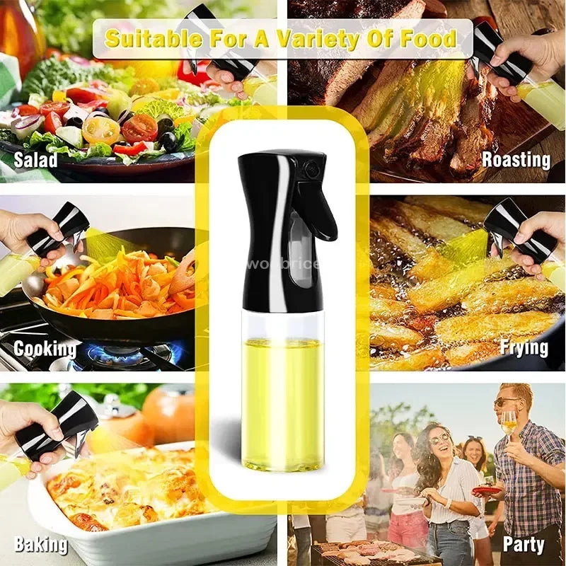 Oil Spray Bottle for Oil Polisher Spray Oil Dispenser Spray Dual Purpose Kitchen OilSprayer Can Leakproof Bottle Kitchen Househo