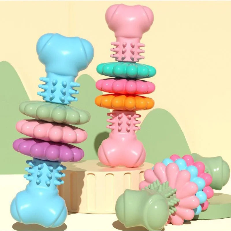 TPR Pet Dog Chew Toys Dog Teeth Cleaning Toy for Small Medium Dogs Bite-resistant Puppy Grinding Toy Dog Accessories