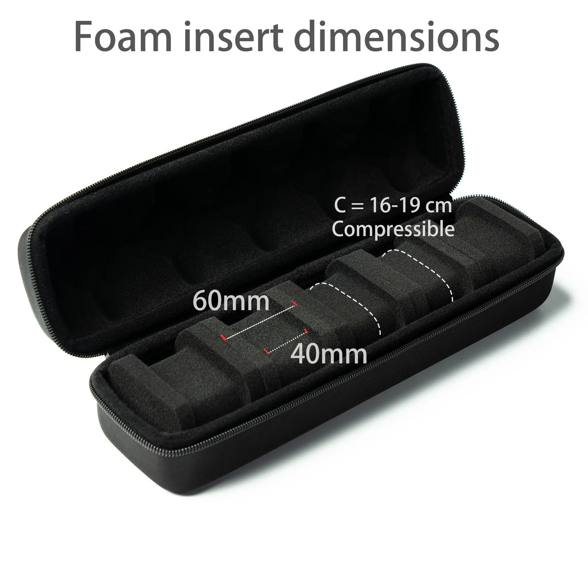 Hard 5 Slots Men's watch travel organizer case,compact watch box Fits All Wrist Watches&Smart Watches Up to 58mm (Cool Black)
