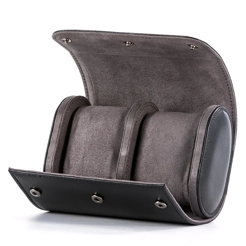 Watch Case Travel Organizer - Watch Roll Case - 3 Watch Case Display Storage for Men - Watches Accessory Gift