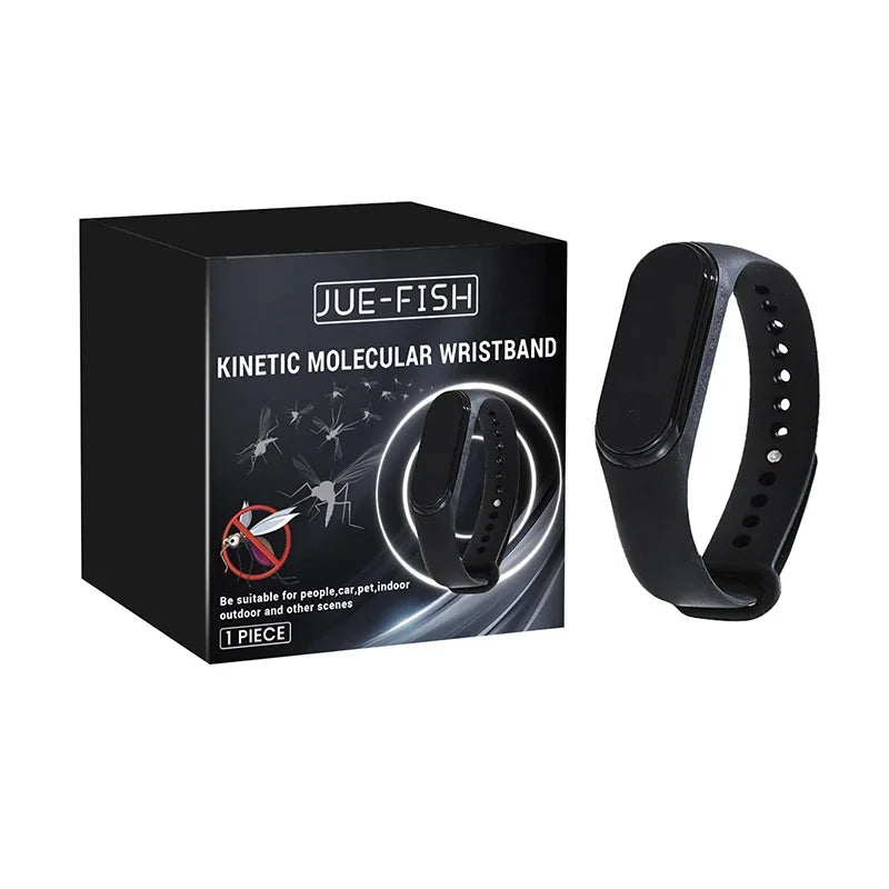 Bracelet anti-moustique portable unisexe Lenovo, ultrasons physiques non chimiques, pour la maison et l'extérieur, inclut 2 piles