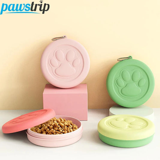 Conteneur portable pour nourriture et eau pour chien, bol d'abreuvement de voyage pour chien en extérieur, gamelle durable pour chat et chien, accessoire d'alimentation pour animaux