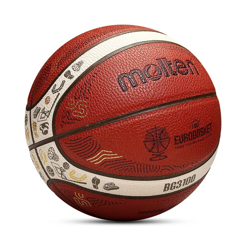 2025 Molten Size 7 Basketball - High Quality Official PU Indoor Outdoor Game Ball for Men - Quality Shopping Centre