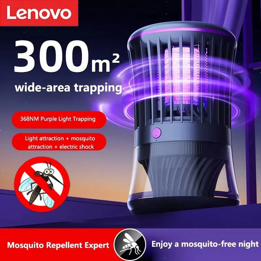Lenovo 2in1 Mosquito Killer Lamp Electric Shock Inhalation Fly Catcher Household Highefficiency Automatic Fly Killer Device