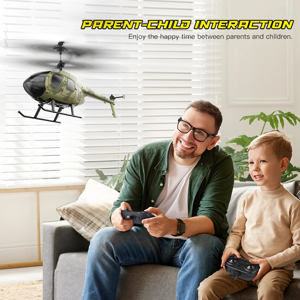 VATOS RC Helicopter for Kids Camouflage 2.4GHz Radio Indoor Outdoor Toy with One-Click Take Off for Boys and Adults - Quality Shopping Centre