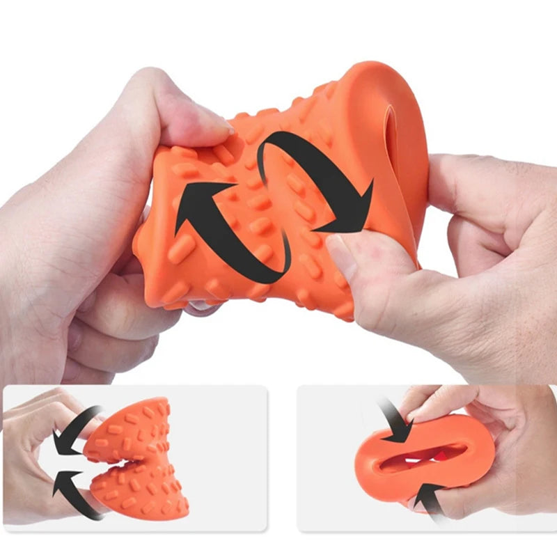 Rubber Durable Dog Chew Toys Interactive Pet Leaking Food Toys for Small Large Dogs Bite Resistant Puppy Tooth Cleaning Toy