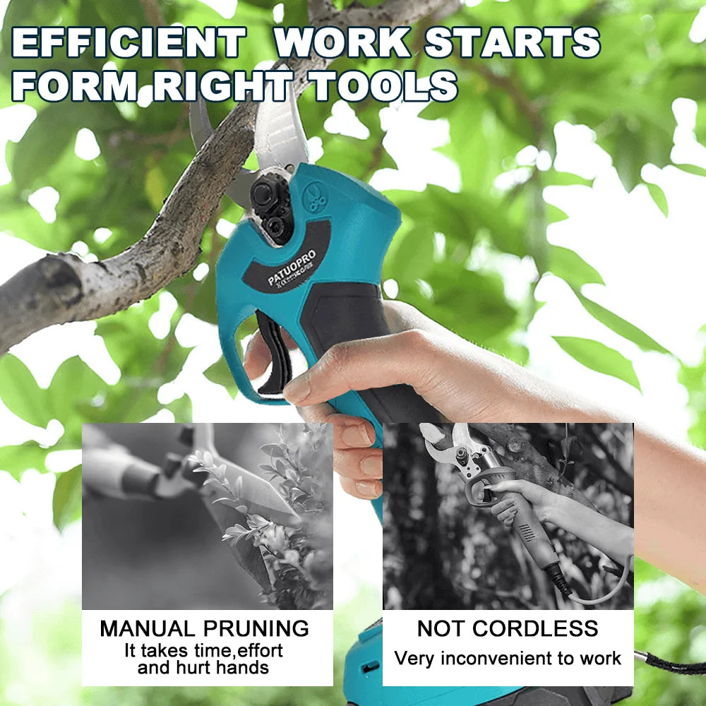 Sécateur sans fil rechargeable, ciseaux électriques, élagueur de jardin sans balais, coupe-branches électrique pour batterie Makita 18V