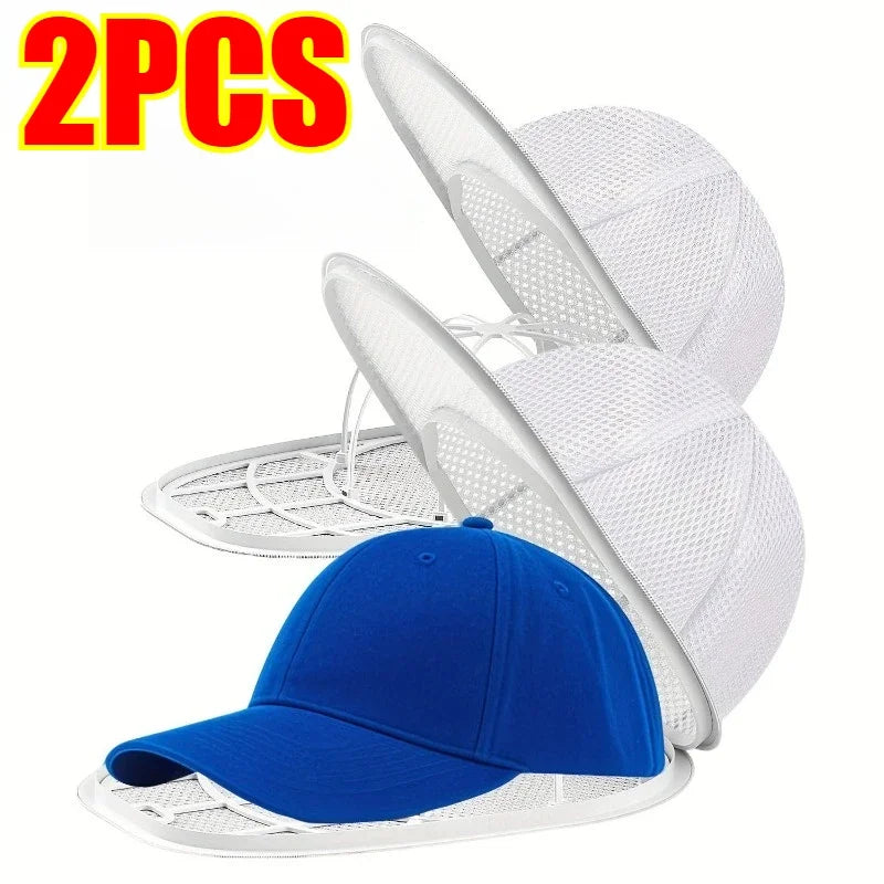 Hat Cleaner Cage for Washing Machine with Mesh Bag Hat Cleaner for Baseball Cap Wash Protector Cap Cleaner Laundry Bag