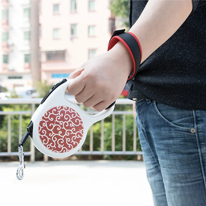 1Pc Adjustable Dog Leash Wrist Strap Retractable Dog Leash Add-On Accessory Bracelet Safety Ring Dogs Walker Hands Free Dog Lead