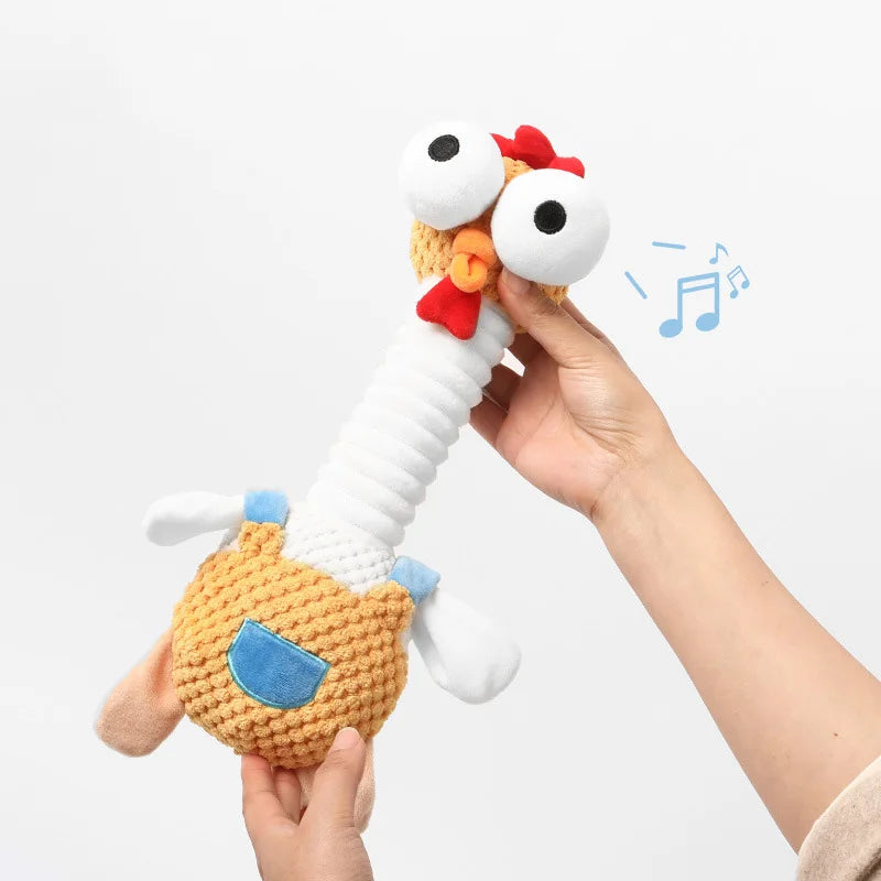 Plush Pet Dog Squeaky Toys Animal Puppy Chew Toys  Bite-resistant Pet Toy for Small Medium Dogs Interactive Pet Chew Toys