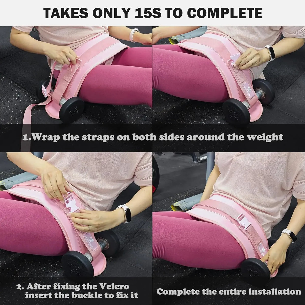 Unisex Dumbbell Exercise Belt Hip Thrust Weight-Bearing For Effective Glute Bridge Workout Waist Weight Training