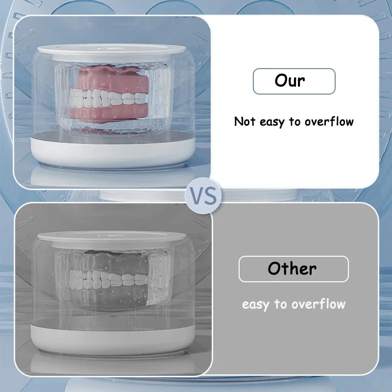 2026 New Electric Braces Box Cleaning Box Multifunction Invisible Retainer Denture Clean Machine Jewelry Orthodontic Cleaner