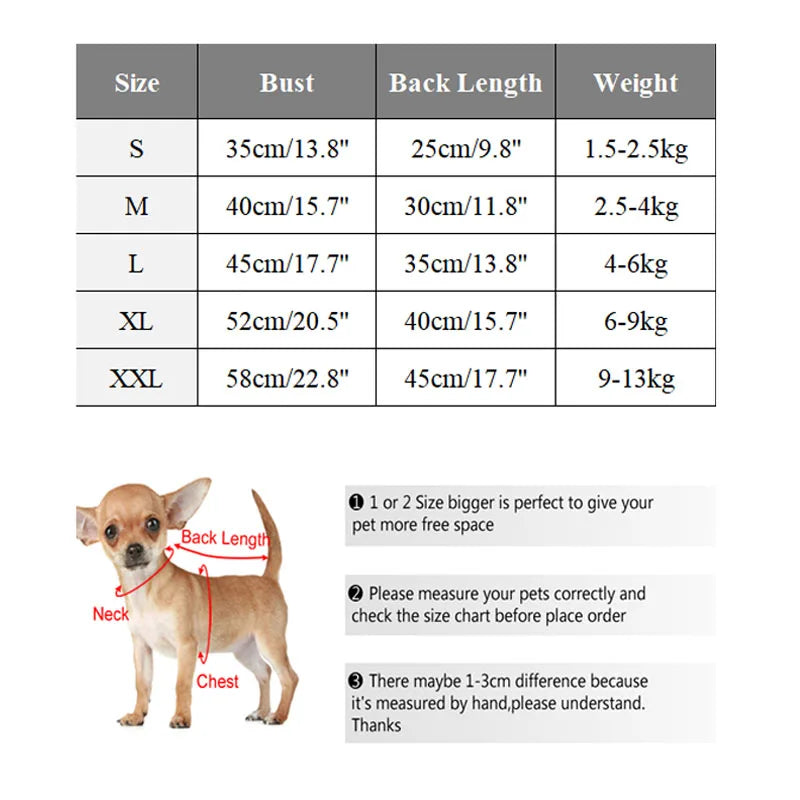 Winter Pet Dog Clothes for Small Medium Dogs Thickened Fleece Dog Coat Jacket Puppy Clothes Chihuahua Yorkshire Clothing