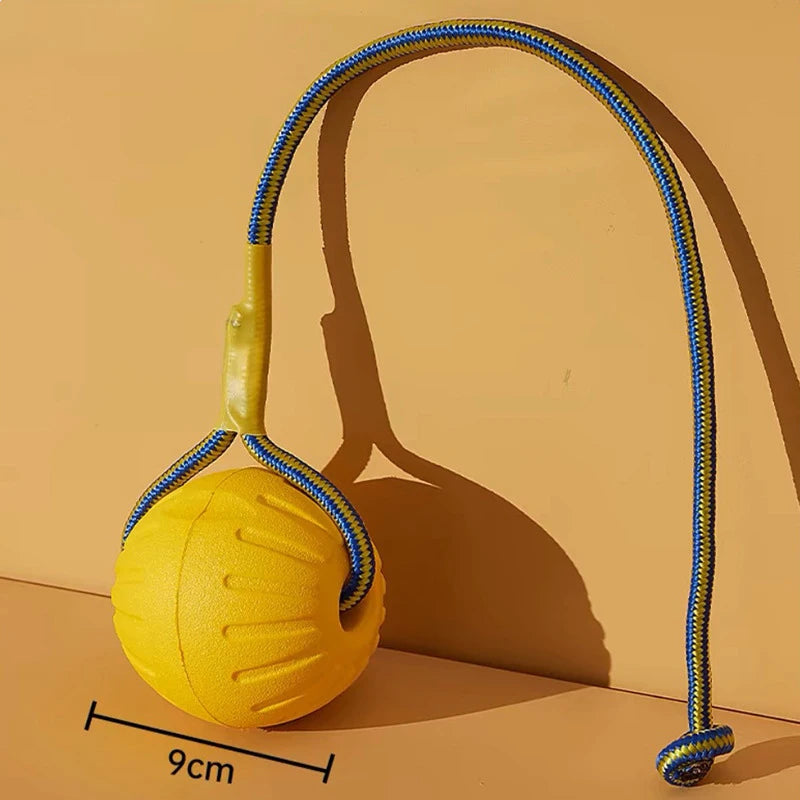 EVA Dog Toy Set Chew-Resistant Ring Flying Disc Rope Ball Tug Strap for Medium Large Dogs Indoor Outdoor Fetch Play Treat Holder