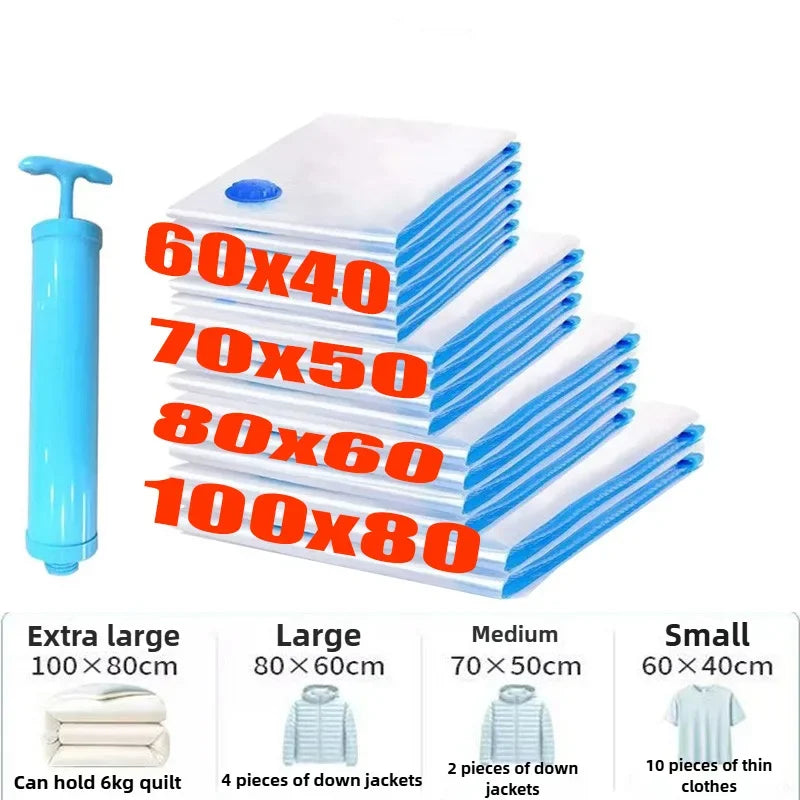 Vacuum Storage Bags Large Plastic Storage Bags for Storing Clothes Blankets Compression Empty Bag Travel Accessories Storage Bag