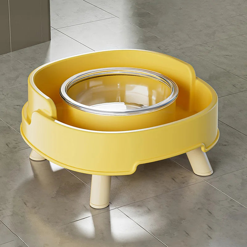 Raised Cat Food Bowl Non-Slip Pet Neck Protection Bowl for Cats Small Dogs Spill-proof Kitten Feeder Bowl Cat Accessories