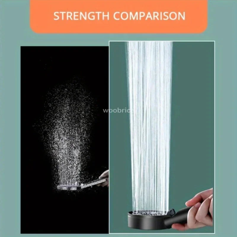 5 Modes Shower Head High Pressure Shower Head Water Saving  Adjustable High Pressure Shower Head Set Bathroom Accessories