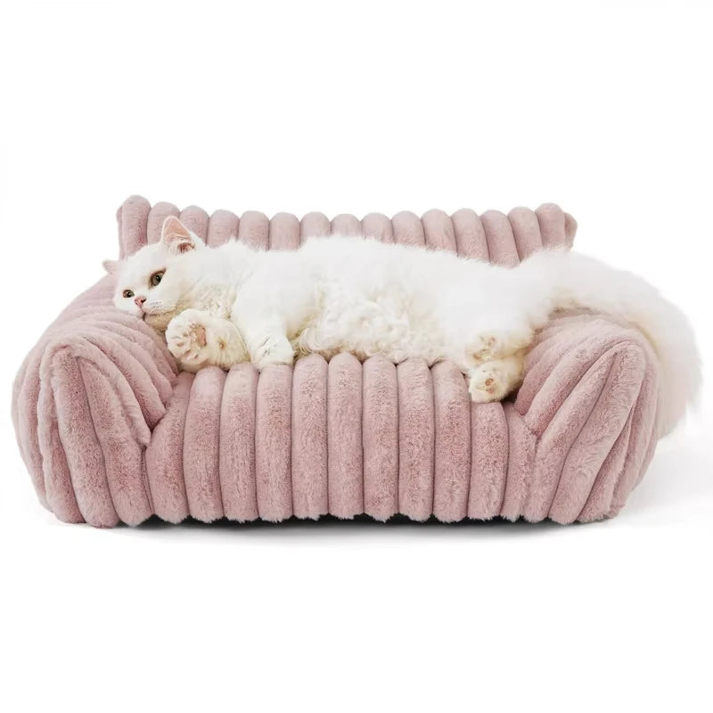 Winter Pet Dog Bed for Small Medium Dogs Cats - Comfortable Plush Puppy Sofa Nest Pet Supplies - Quality Shopping Centre