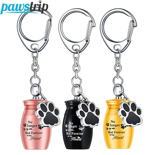 Pet Urn Keychain Dogs Ashes Keepsake Pet Hair Storage Jar Souvenir for Rabbit Kitty Bunny Dogs Pet Supplies