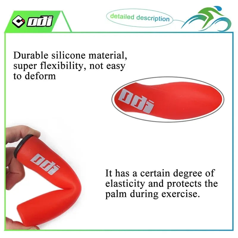 2PCS ODI MTB Silicone Grips Soft Shock Absorbing Bicycle Handlebar Covers Mountain Bike BMX Handlebar Cuffs for Fist Comfort