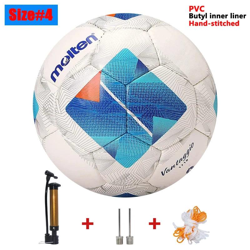 2026 Molten Soccer Ball Size 5 High Quality PVC/TPU with Pump for Outdoor Football Training and Match Game - Quality Shopping Centre