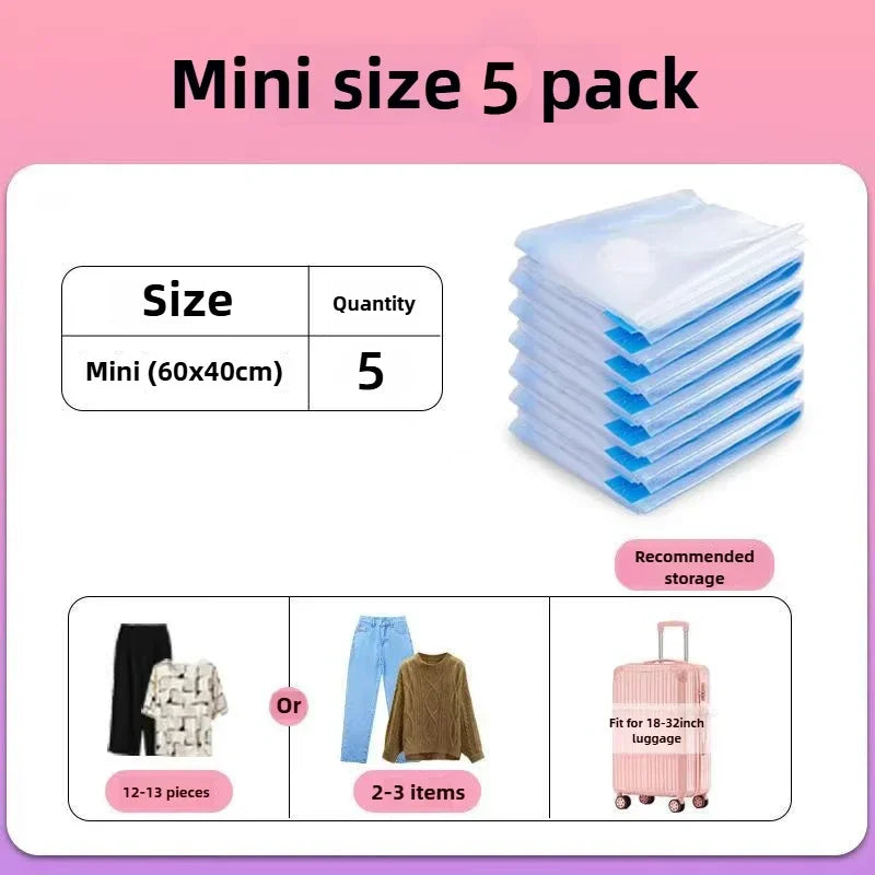 Vacuum Storage Bags Large Plastic Storage Bags for Storing Clothes Blankets Compression Empty Bag Travel Accessories Storage Bag